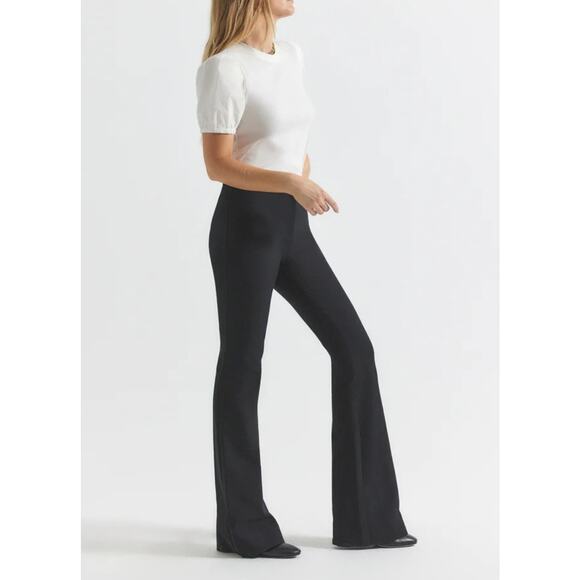 Derek Lam 10 Crosby Black Pants Wide Flare Legs - Picture 1 of 13